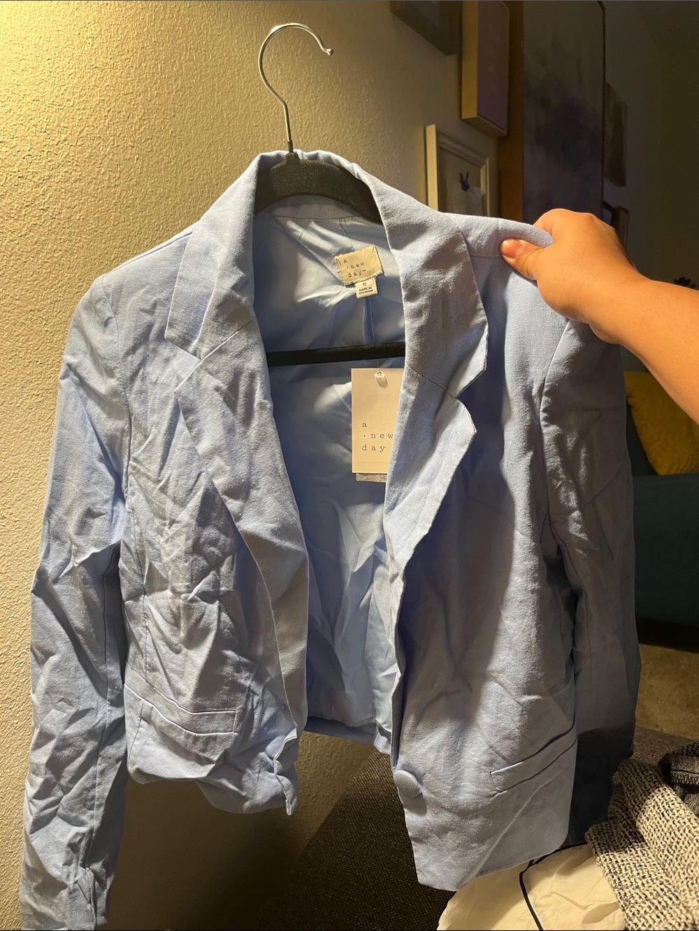 a new day Light Blue Open-Front Blazer